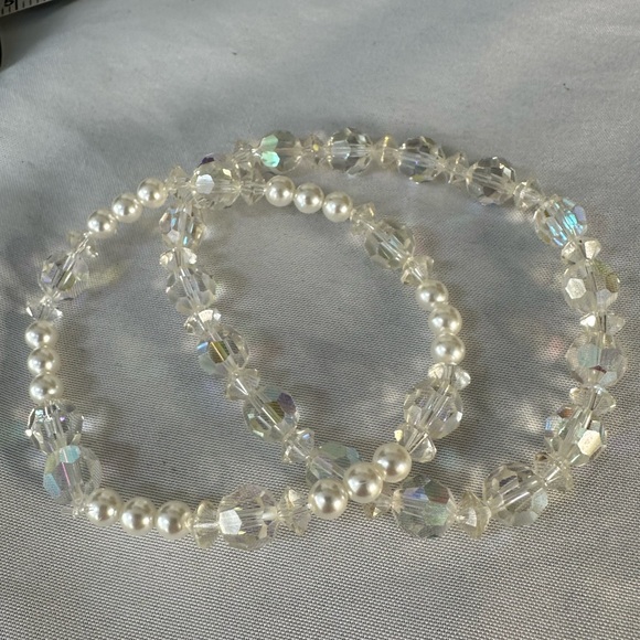 Vintage stretch bead sparkly bracelets - Picture 6 of 7